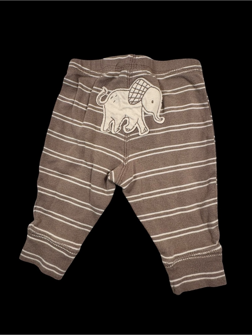 Baby Elephant Print Bodysuit and Striped Pants Set - Cream & Brown carters - Picture 8 of 8